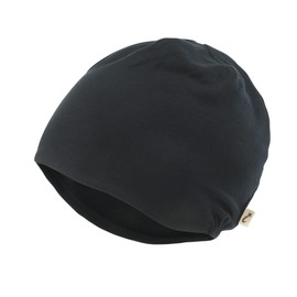 ililily Tencel Lyocell Color Kids' Beanie Ultra Soft Children Head Cover Hat, Black