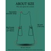 APRONNER Big Plus Size Aprons for Women with Pockets Cotton