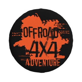 Universal Replacement Wheel Cover Off Road 4x4 Adventure Waterproof Spare Wheel Cover Dustproof Tyre for Trailer, Motorhome, SUV, Off-Road Vehicle Wheel 15 Inch