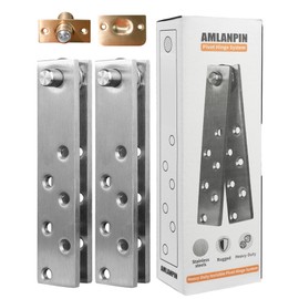 Heavy Duty Pivot Hinge for Wood Door with 360 Degree Rotation,Ideal for Hidden Bookcase Doors and Secret Doors,Invisible Pivot Door Hardware for Bookshelf.
