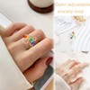 SGERUFZ 3-Piece Anti-Stress Ring Set, Adjustable Anxiety Ring, Efficient Relief