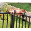 Monarch Abode Pure Copper Hand Hammered Deck Mounted Bird Bath