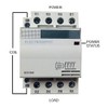 50 Amp 4 Pole Contactor Normally Open (N/O) 120V Coil,