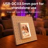 4x6 Inch LED Light Up Photo Frame for Pegboard, Glowing