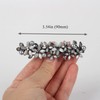 Barrettes for Women,with Flower Bloom Appearance,Embedded Rhinestone and Imitation Pearls