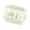 QinGoo Medium Size Hair Clip Square Strong Hair Claw Green