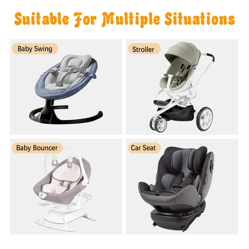 KAKIBLIN Infant Car Seat Insert, Carseat Insert Support for Newborn,