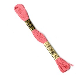 DMC 117MC-3833 Embroidery Floss, Cotton, 3833 Pink, 8 Metres