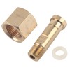 CO2 Tank CGA-320 Nut Regulator, Regulator Nut Nipple, Threaded Receiving