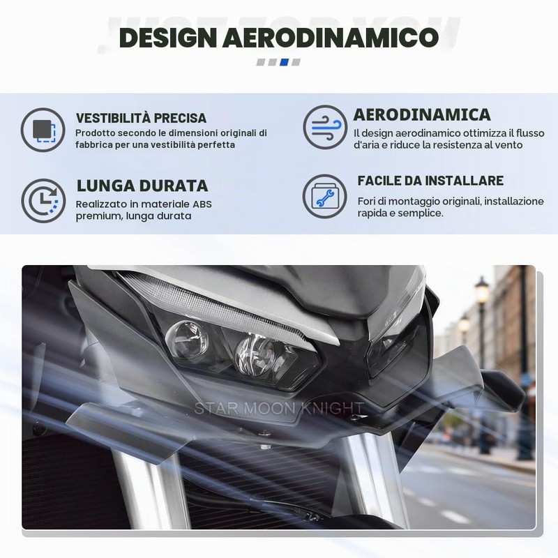 YDADV Spoiler frontali Hornet 1000 per ala anteriore Honda CB1000