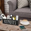 Jomeis Wooden Remote Control Holder | Table Caddy Living Room