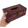 GRIRIW Elegant Retro Style Tissue Box Holder for Bathroom Desk