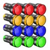 Gebildet Gebildet 12pcs 22mm LED Power Indicator, LED Pilot Signal