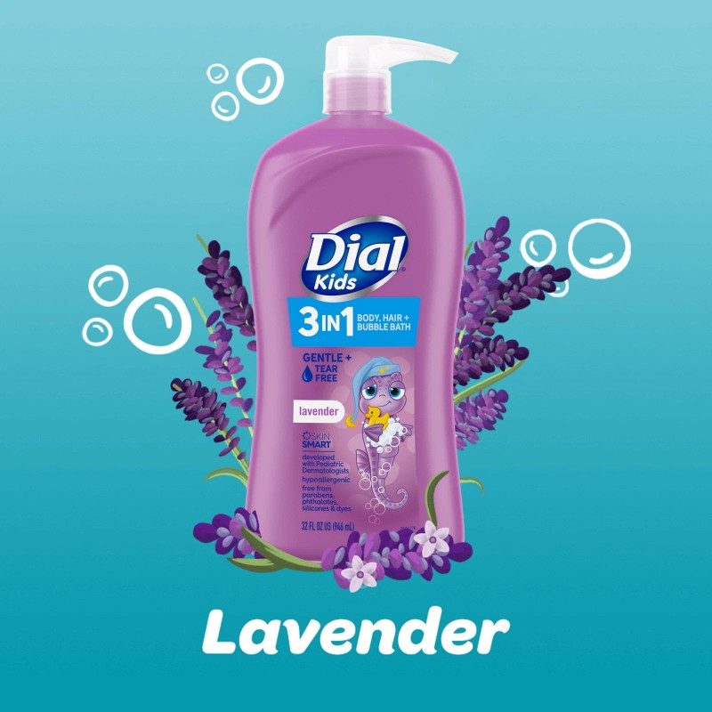 Dial Kids 3-in-1 Body+Hair+Bubb