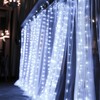 Dazzle Bright 300 LED Curtain String Lights, Christmas Fairy Lights