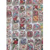 Assorted Floral Wooden Square Buttons, Pack of 25, 19mm