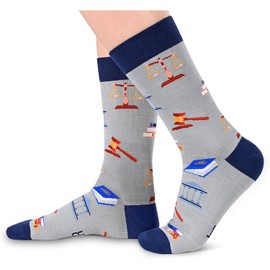 Zmart Men's Lawyer Gifts Law Enforcement Gifts Law Student Gifts Attorney Gifts Law School Graduation Gifts Social Justice Gifts, Lawyer Socks