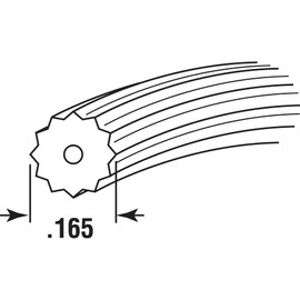Prime-Line P 7636 0.165 In. x 25 ft. Roll Gray Spline (1 Roll)