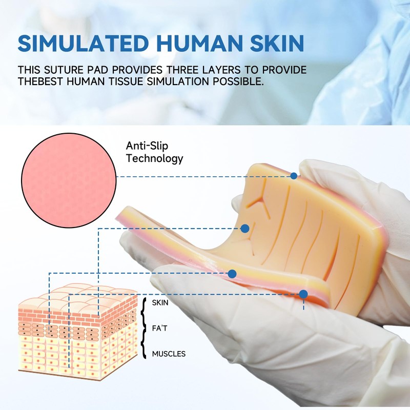 Harbin Design Harbin Design Large Premium 3-Layer Suture Practice Pad