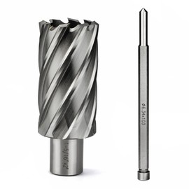 JESTUOUS Annular Cutter 3/4 Inch Weldon Shank 1-5/16 Cutting Diameter 2 Cutting Depth Slugger Bits HSS Kit for Magnetic Drill Press