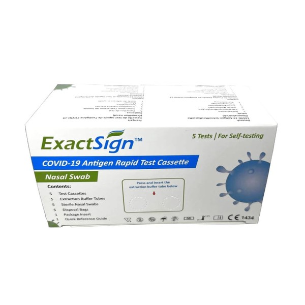 ExactSign Antigen Rapid Test - Nasal Swab / Laity Test 6 x 5 (Pack of 30)