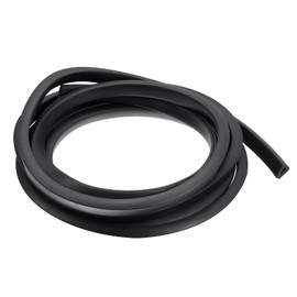 uxcell U Channel Edge Trim, 8.2ft Length Rubber Guard Seal Strip Edge Protector Flat Fit for 2.5-3mm Edge, (9/32" W x 25/64" H) Black