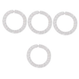 Healvian 4pcs Metal Acupressure Wrist Ring Massage Bracelet for Women Men Elderly Relief Finger Joint Fatigue Different Rings