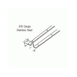 Alcan Premium Screw Down Track for Sliding Glass Doors | Stainless Steel Sliding Door Tracks (Two Pieces of 4 Feet Each) (Total Equals 8 Feet)