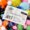 Creation Station Pom Poms Assorted Colours & Sizes (100)