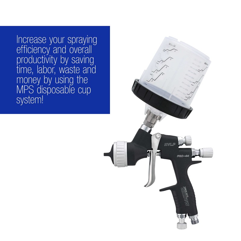 Master Paint System MPS Disposable Paint Spray Gun Cup Liners