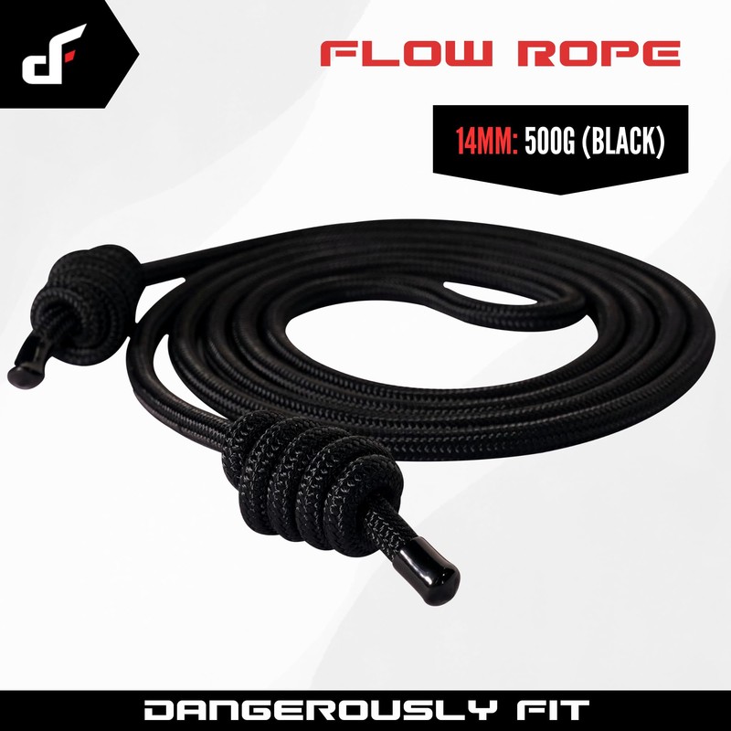 Flow Rope for Fitness Exercise - 14mm Double Braid 9ft