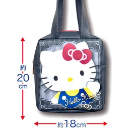 Hatayama Shoji Sanrio 34202171 Printed Tote Bag with Clear Window, Favorite Cinnamon Roll Size: Approx. 7.9 x 7.1 x 2.8 inches (20 x 18 x 7 cm)