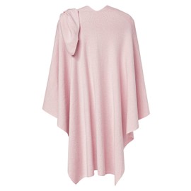 PULI Womens Cross Front Shawl Wraps Elegant Ponchos Finely Draped Knitted Cape Cardigan for Evening Dress Wedding Shawls