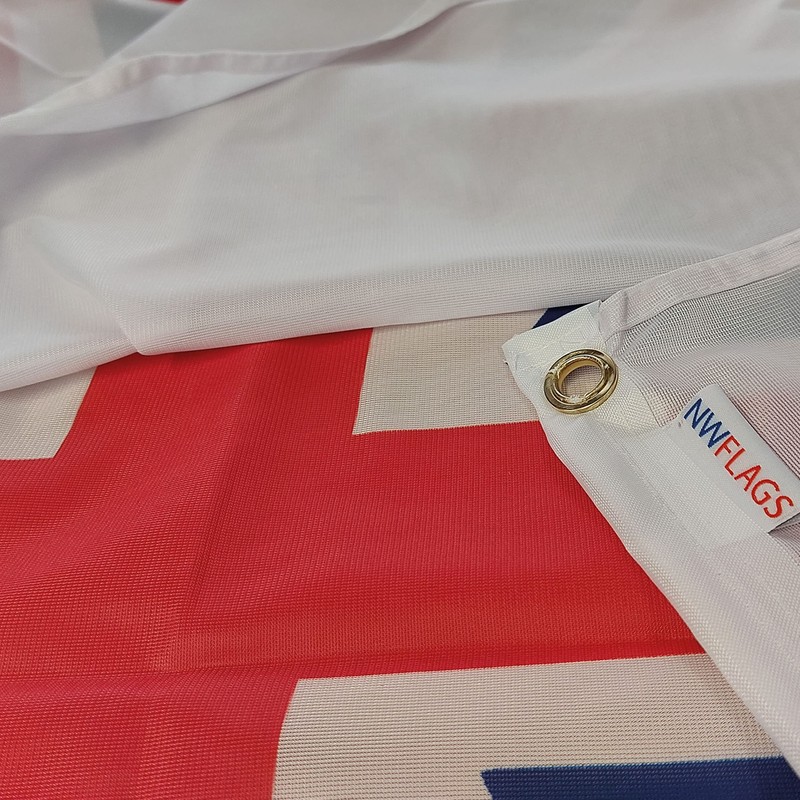NWFlags Outdoor Heavy White Ensign Flag 5ft x 3ft 110d
