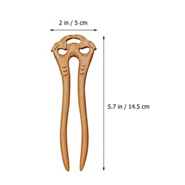 VICASKY Wood Hairpin Simple Retro u Shape Hair Accessory for Women for Chinese Style Clothing for Parties Festivals and Daily Use