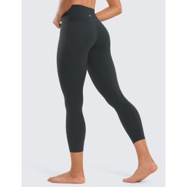 CRZ YOGA Butterluxe High Waisted Capris Workout Leggings for Women 23'' - Lounge Buttery Soft Yoga Pants Melanite X-Large