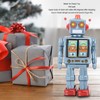 Metal Tin Robot Toy Retro Electric Rotating Figures Model Adult