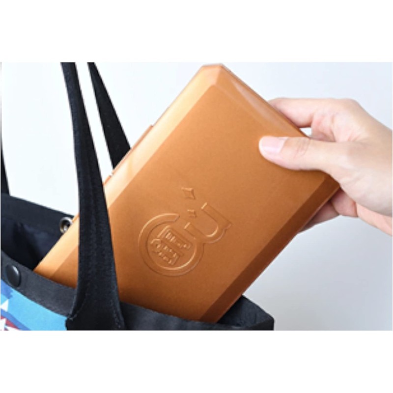 Plapper F-01P Antibacterial Mask Case, Copper Blend, Length 7.5 x