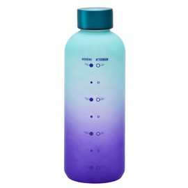 Smash 650ml Soft Touch Water Timings Bottle Teal/Purple