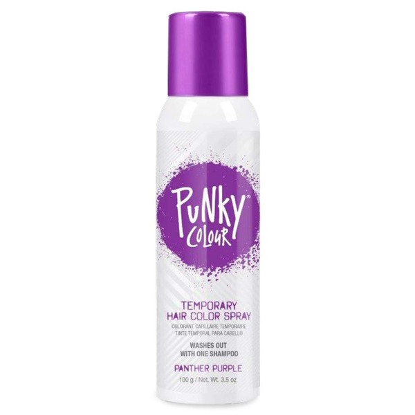 Punky Temporary Hair Color Spray-On, Panther Purple, Non-Damaging Instant Hair