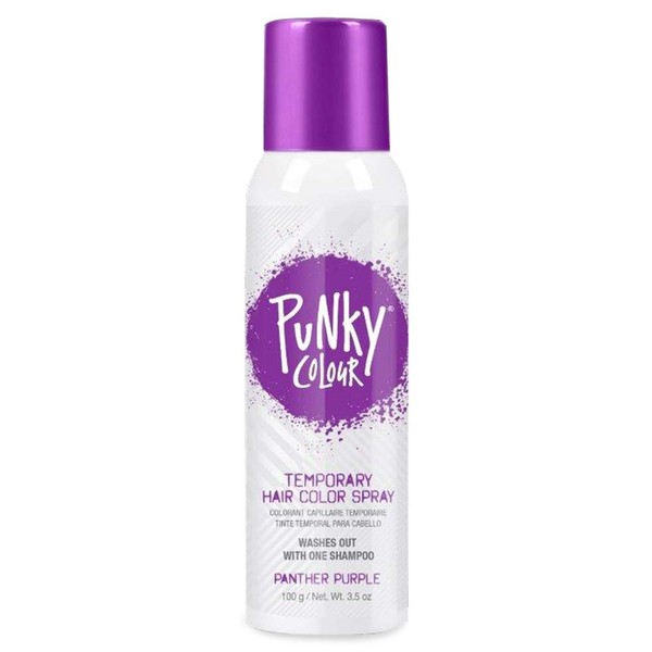 Punky Temporary Hair Color Spray-On, Panther Purple, Non-Damaging Instant Hair Dye, No Bleaching Needed, Non-Sticky, Washable and Leaves No Residue, 3.5 oz, 1 Pack