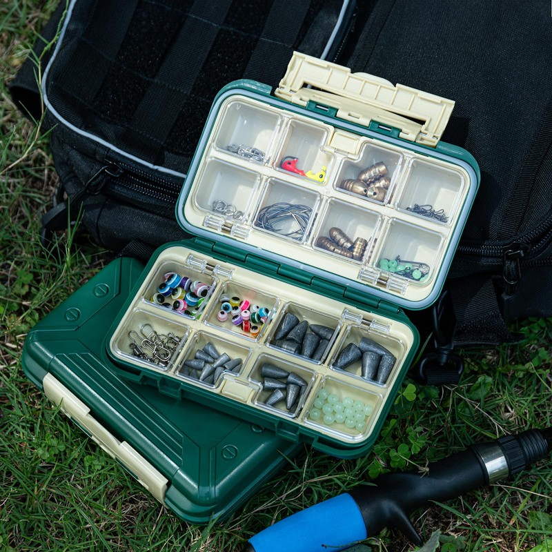 Goture Tackle Box, Double-Sided Storage, ABS Waterproof, Lure Case, Bait