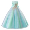 IDOPIP Sequin Butterfly Flower Girl Dress for Kids Wedding Bridesmaid