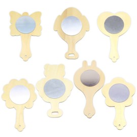 Making a makeup mirror with a wooden handle Hand mirror handicraft - Wooden hand mirror (butterfly) / 나무 손잡이 화장 거울 만들기 손거울 수공예 - 나무손거울(나비)