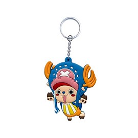 Aurabeam Chopper-s Japanese Anime & Manga Rubber Keyring Accessories Gift Figure, Blue, pink, yellow