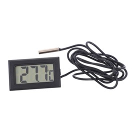 Operitacx Wasserkühlthermometer Temperaturdetektor Für Computer Multifunktionales Messgerät Mit LCD Display Präzise Temperaturmessung Für Wasserkühlungssysteme