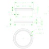 Flush Pipe Seal, Pack of 2, Replacement for 362.771.00.1, Compatible
