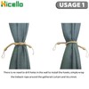 Hicello A Pair 26" Long Twisted Cord Curtain Tie Back