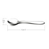 Cuisinox FLA-20TS-4 Alpha Teaspoon (Set of 4), Silver