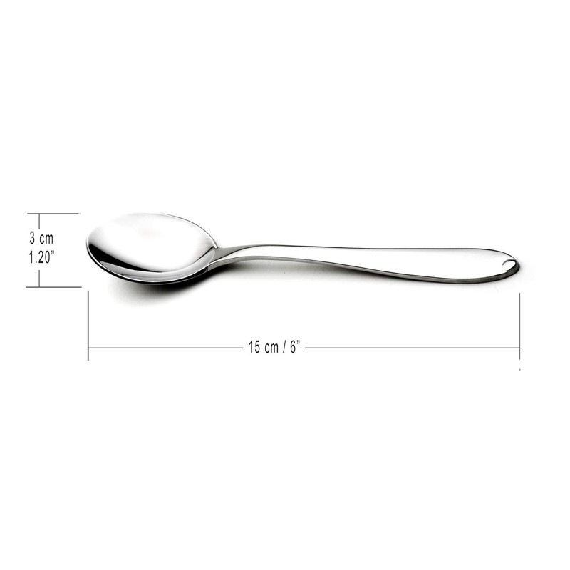 Cuisinox FLA-20TS-4 Alpha Teaspoon (Set of 4), Silver